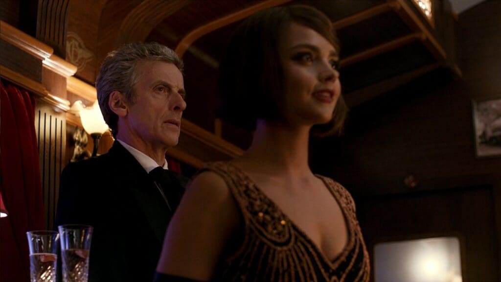 12 and Clara, on the Orient Express