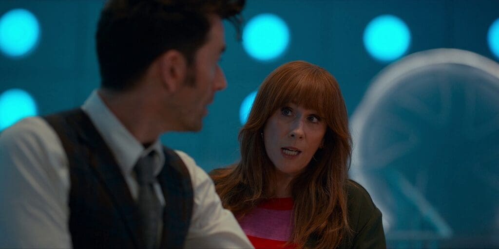 The Doctor and Donna in the TARDIS