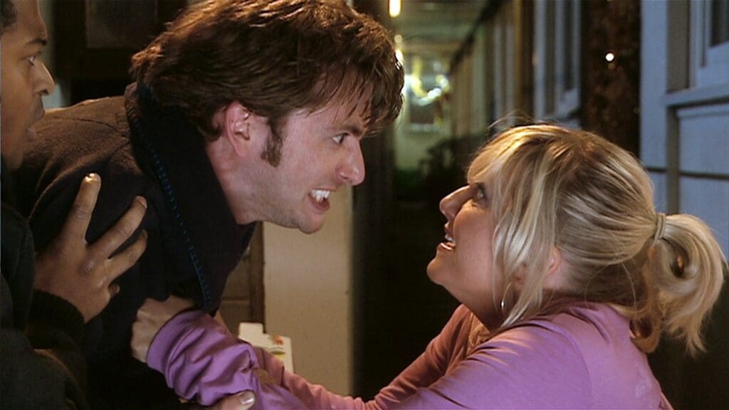 The Tenth Doctor and Jackie Tyler