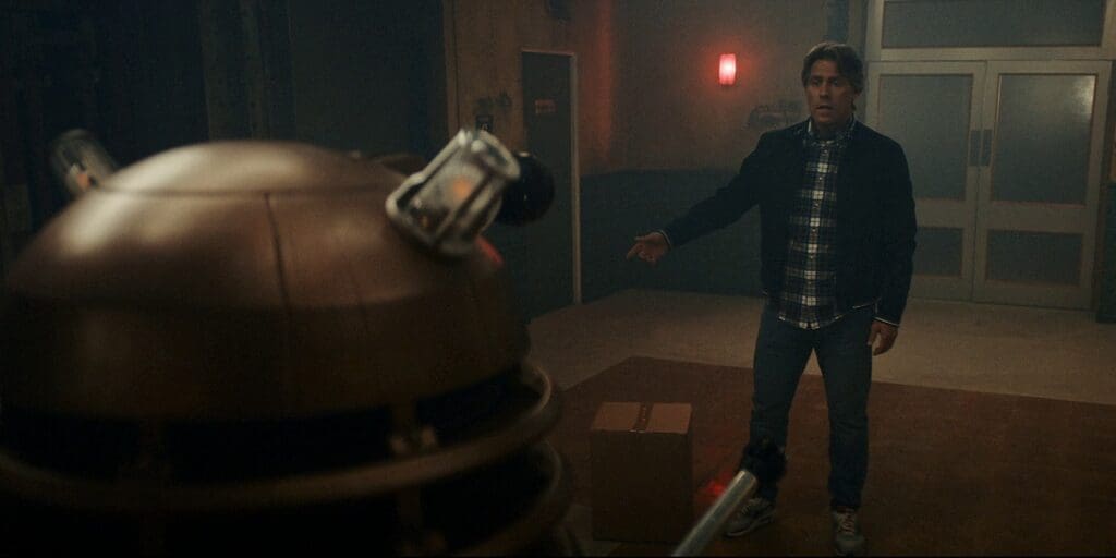 Dan talking to a Dalek