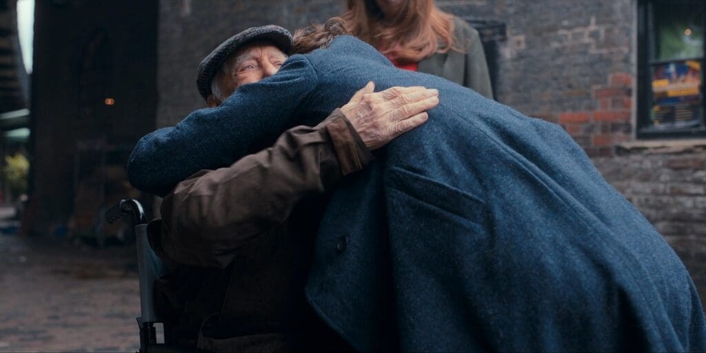 The Doctor hugging Wilf