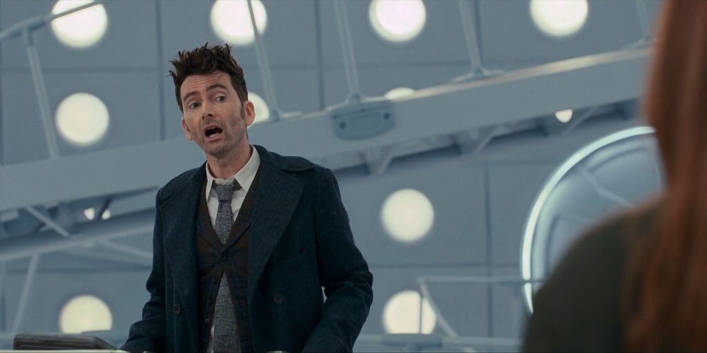 The Doctor in the TARDIS