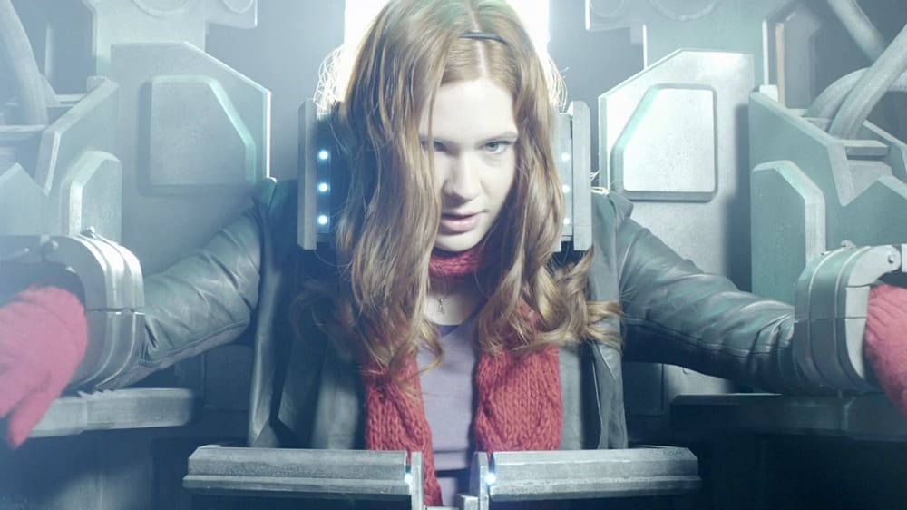 Amy, strapped inside the Pandorica
