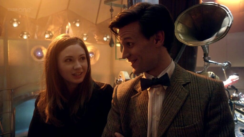 Amy and The Doctor, laughing